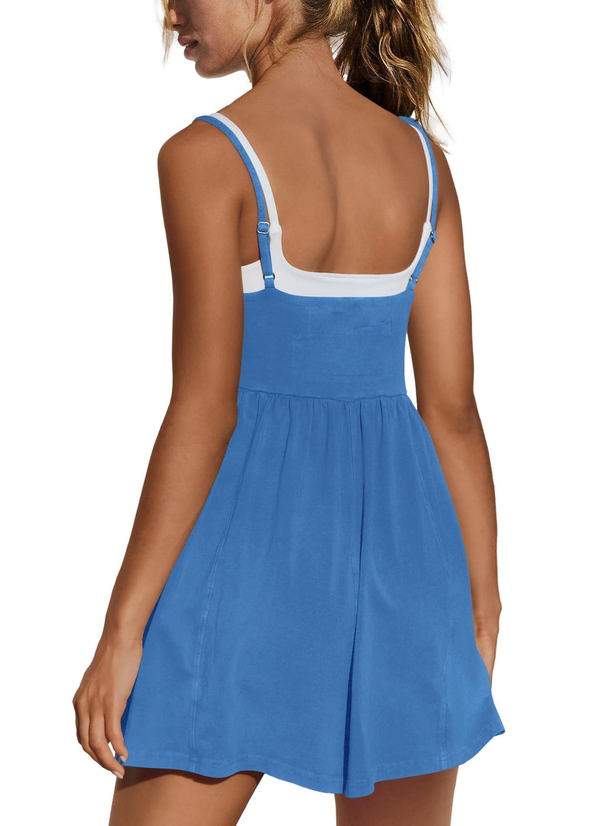 Limited time sale🔥Women's Summer Sleeveless Strappy Athletic Romper-with Pocket
