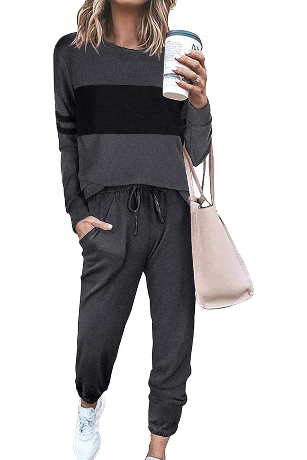 Casual Color Block 2-Piece Loungewear Set ( Big Savings!!!)