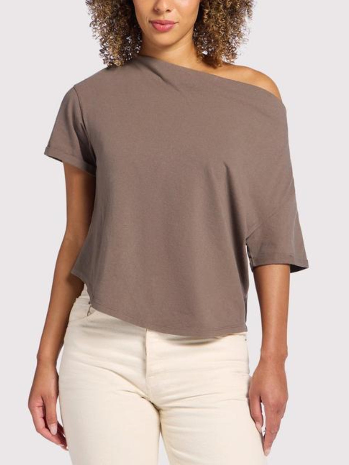 Vintage Cotton Off The Shoulder T-Shirt