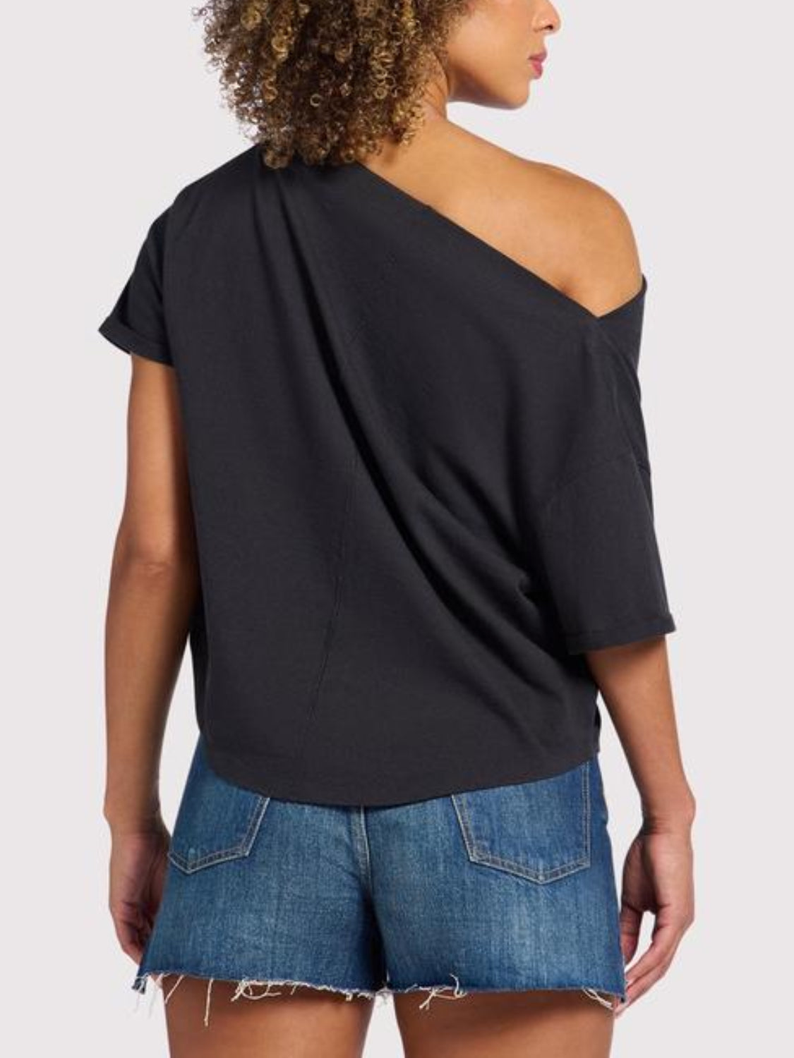 Vintage Cotton Off The Shoulder T-Shirt