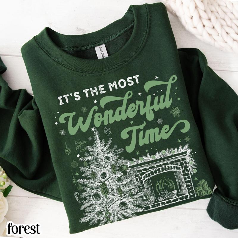 Limited time sale🔥'It’s the Most Wonderful Time of The Year' Vintage Christmas sweatshirt