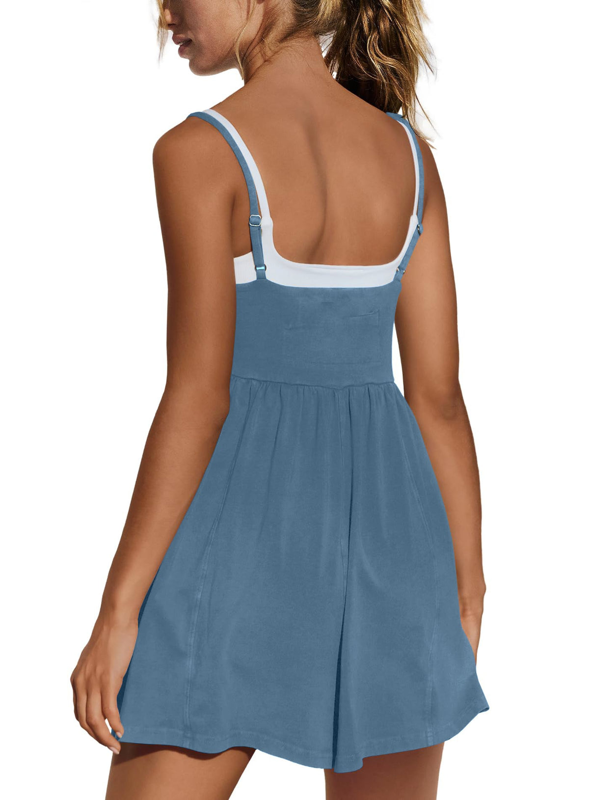 Limited time sale🔥Women's Summer Sleeveless Strappy Athletic Romper-with Pocket