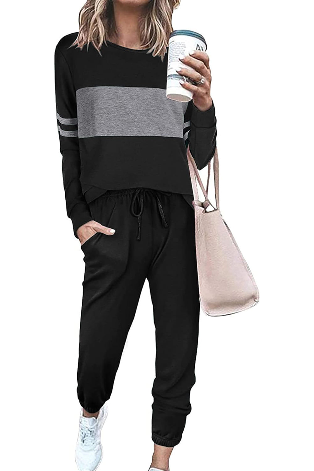 Casual Color Block 2-Piece Loungewear Set ( Big Savings!!!)