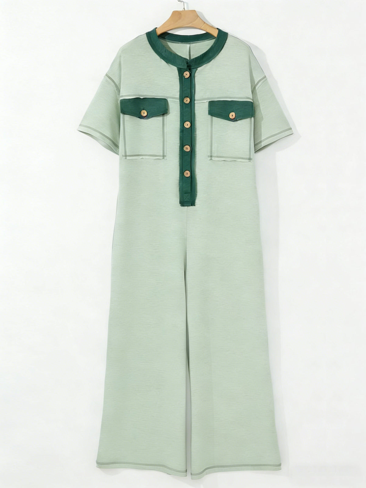 Women's Contrast Color Cozy Jumpsuit