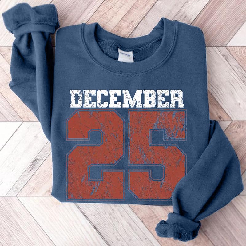 December 25 Retro Christmas Crewneck Sweatshirt