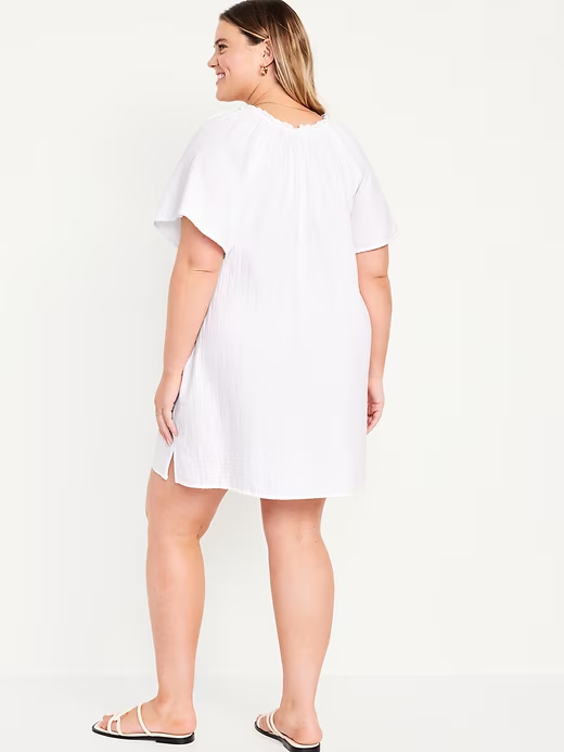 2024 NEW-Crinkle Gauze Mini Swing Dress(BUY 2 FREE SHIPPING)
