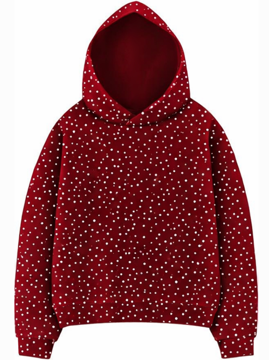 Women's Glitter Long Sleeve Hoodies
