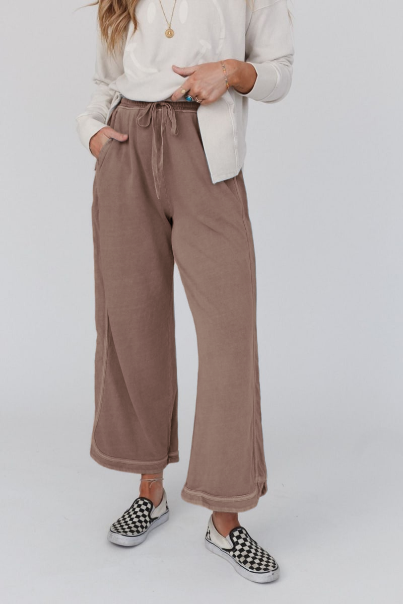 Limited time sale🔥So Comfy Wide Leg Pant Cropped Length