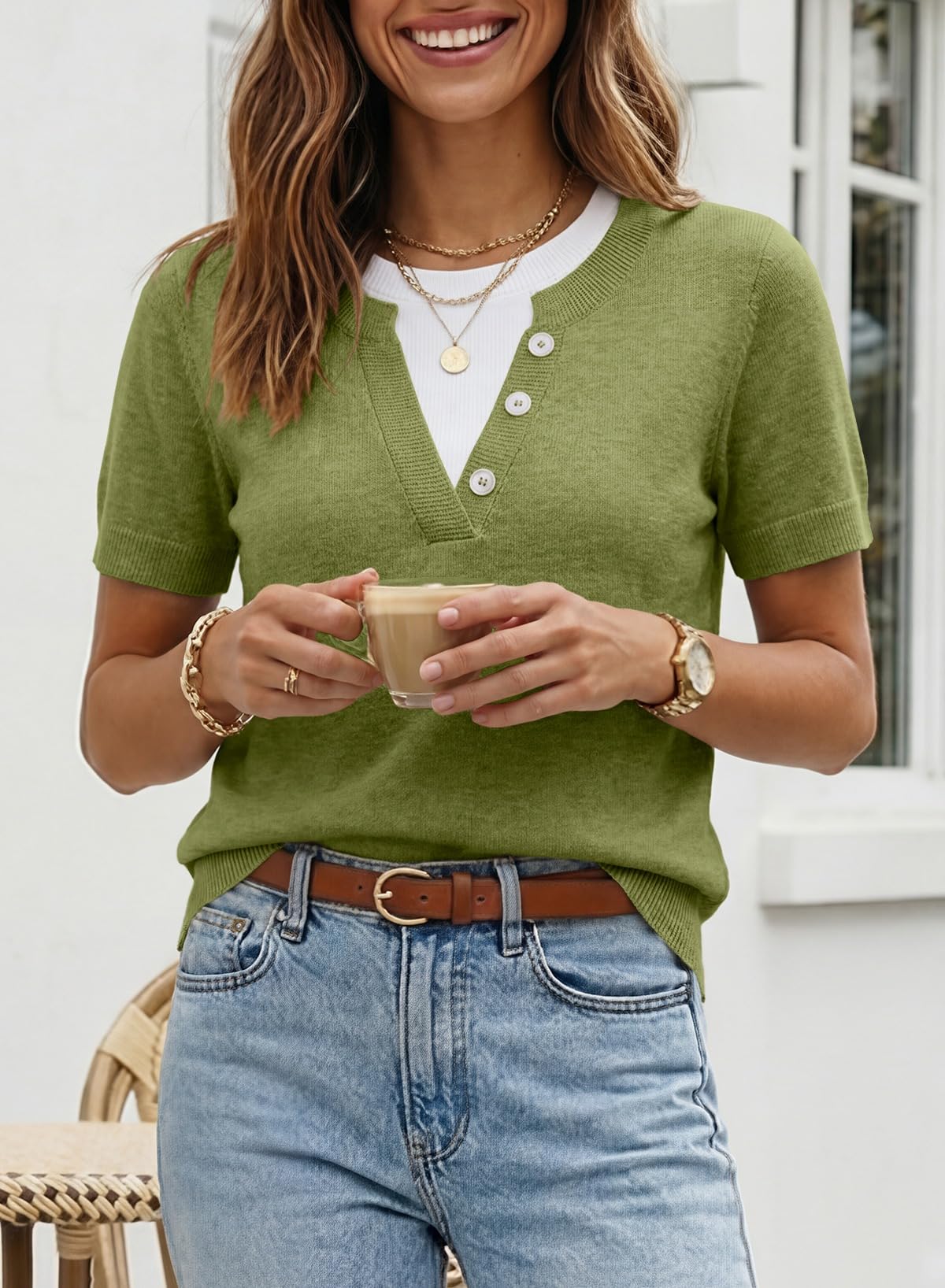 2026 SummerVibes Women's Casual Short Sleeve Knitwear