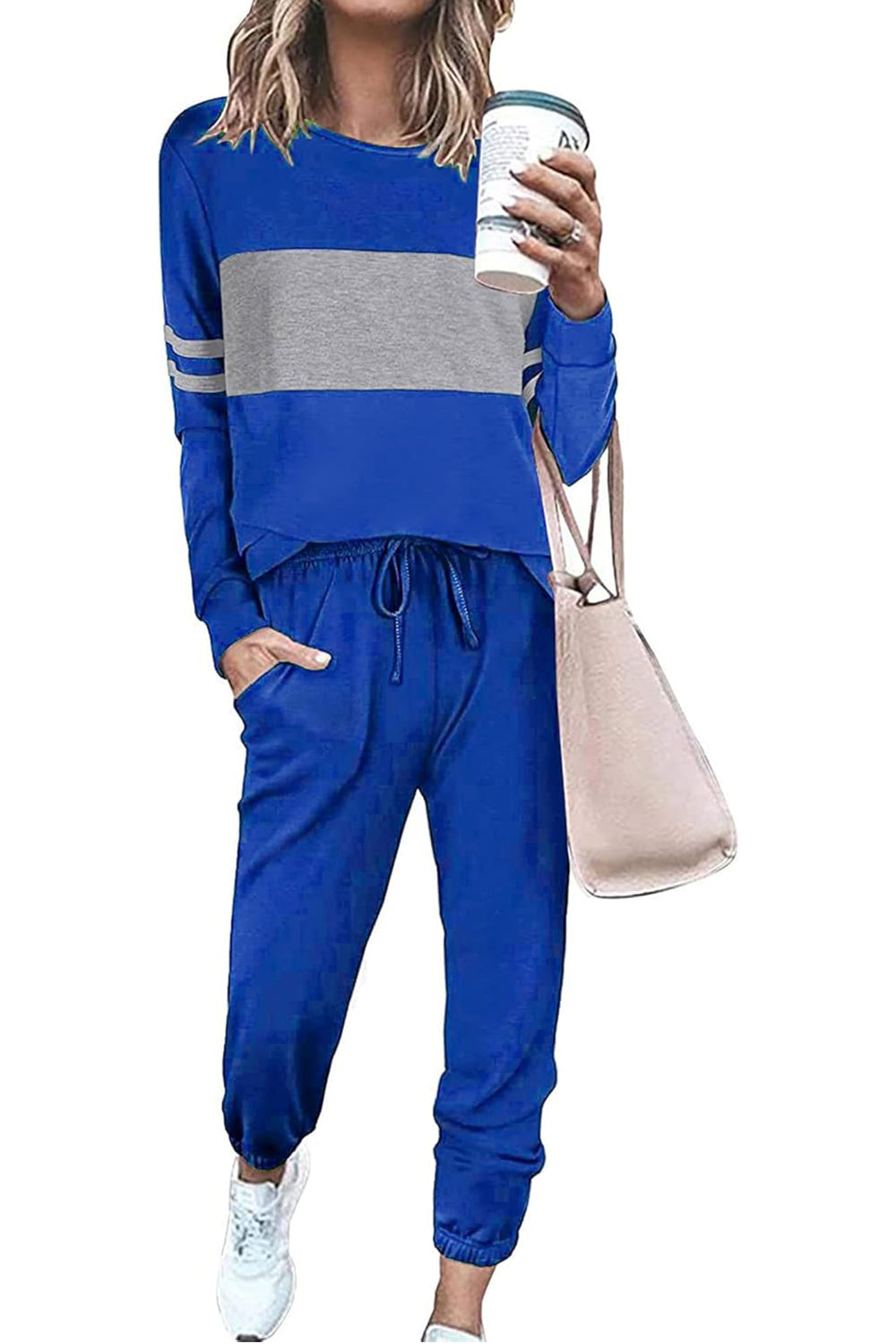 Casual Color Block 2-Piece Loungewear Set ( Big Savings!!!)