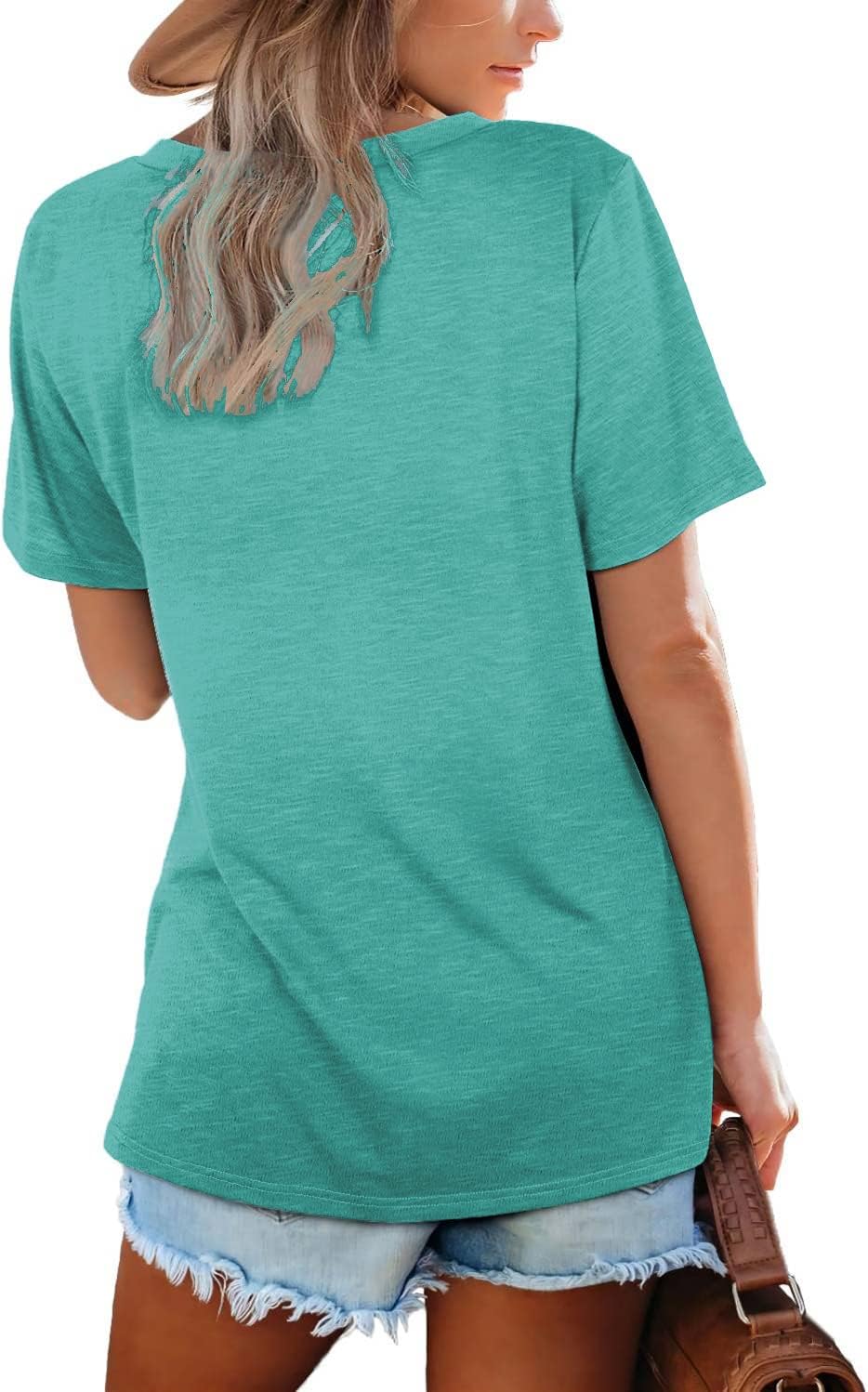 ⏰Hot Sale-Womens Tops Casual Basic T Shirt (BUY 2 FREE SHIPPING)
