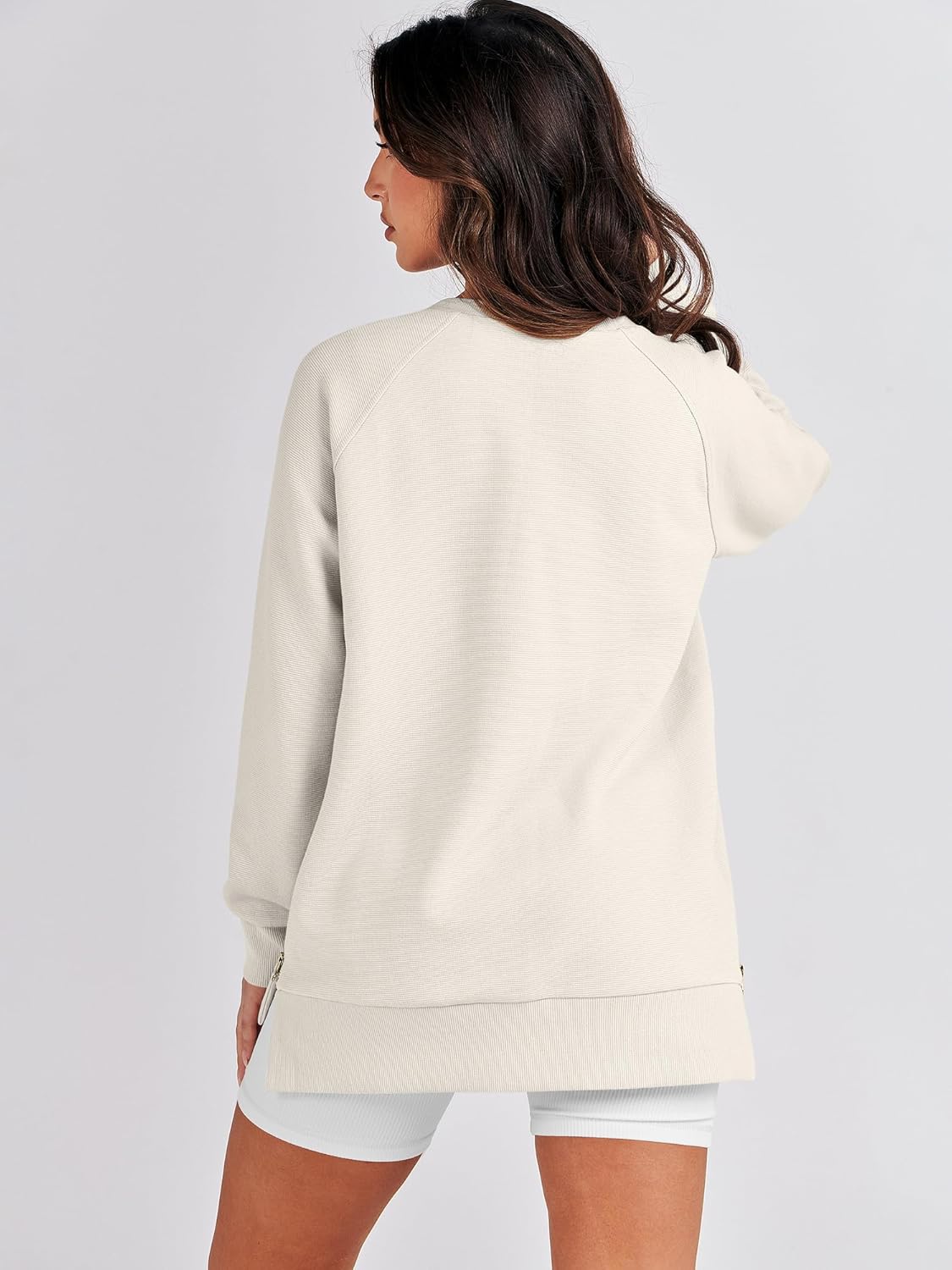 Oversized Sweatshirt Crewneck Long Sleeve Tunic Pollover Shirts(BUY TWO FREE SHIPPING!!!!)