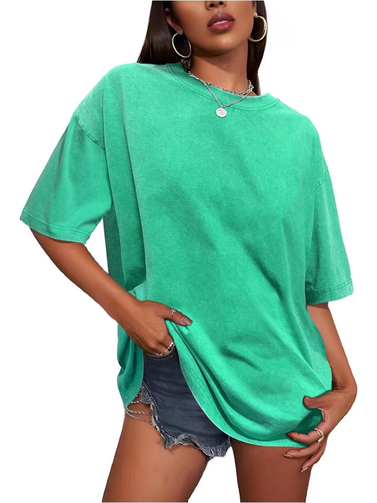 Limited time sale🔥Women's Vintage Baggy Grunge Wash Cotton Tees