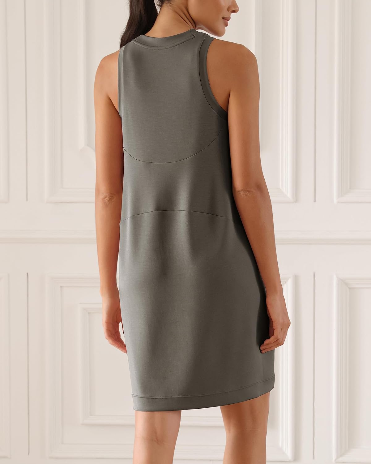 HOT SALE🎉 Women's Casual Sleeveless Soft Loose Tank Dress with Pocket