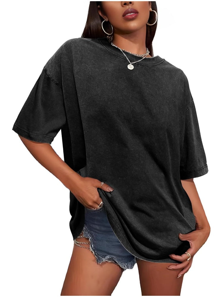Limited time sale🔥Women's Vintage Baggy Grunge Wash Cotton Tees