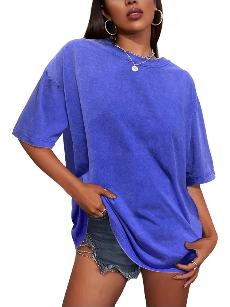 Limited time sale🔥Women's Vintage Baggy Grunge Wash Cotton Tees