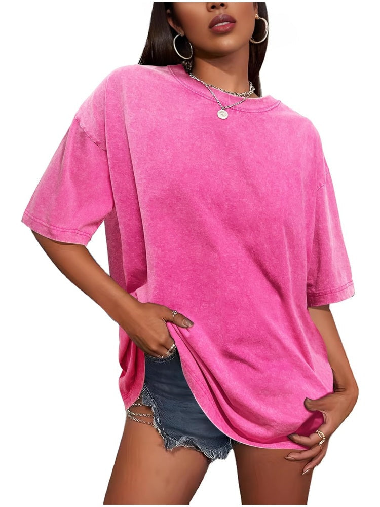 Limited time sale🔥Women's Vintage Baggy Grunge Wash Cotton Tees