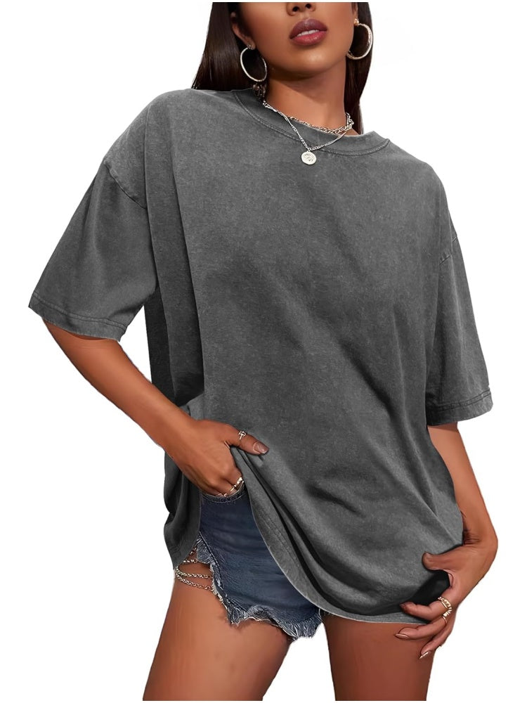 Limited time sale🔥Women's Vintage Baggy Grunge Wash Cotton Tees