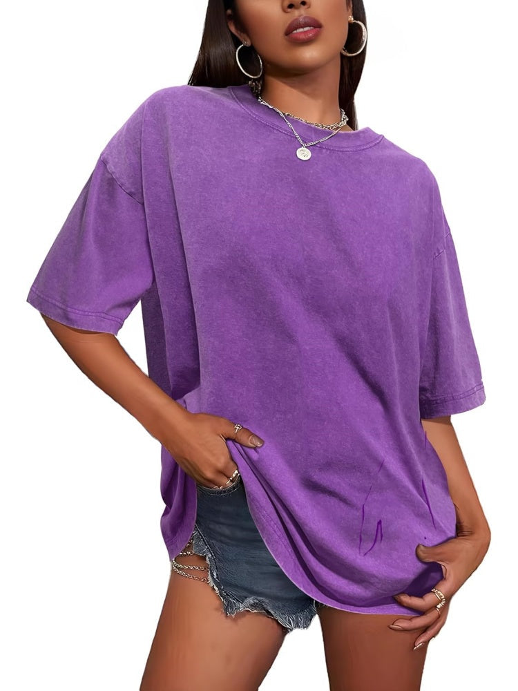 Limited time sale🔥Women's Vintage Baggy Grunge Wash Cotton Tees