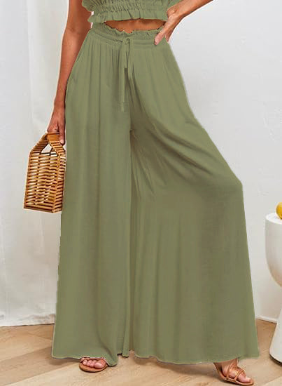 HOT SALE ๐ฅ Women Casual Elastic Waist Wide Leg Pants (BUY 2 FREE SHIPPING)