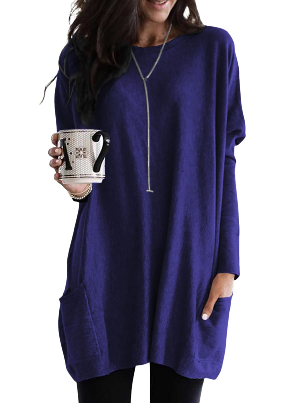 ✨Women's Casual Long Sleeve Lightweight T-Shirt Top with Pockets