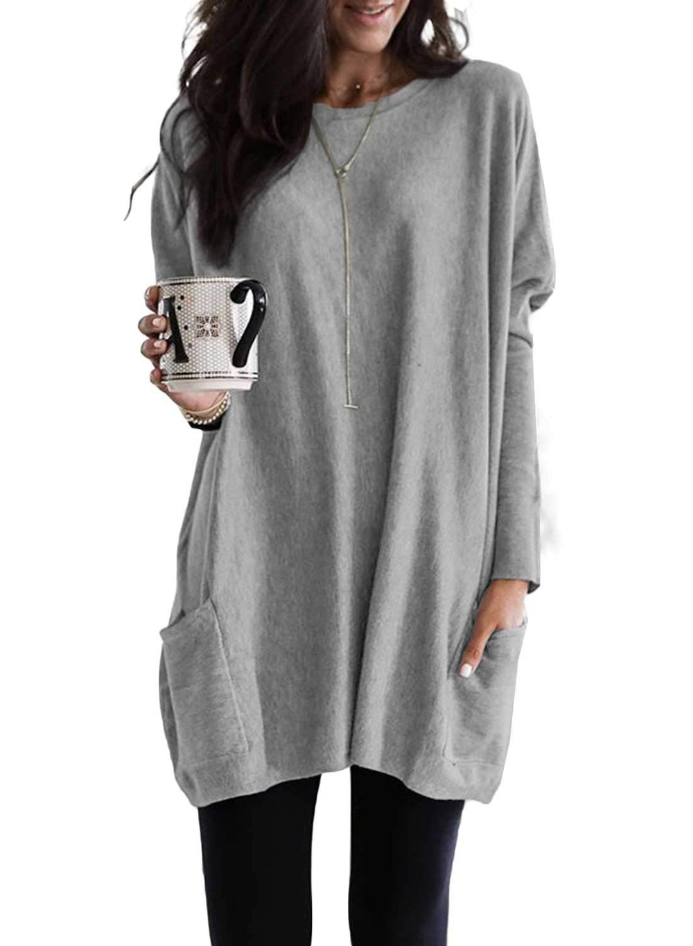 ✨Women's Casual Long Sleeve Lightweight T-Shirt Top with Pockets