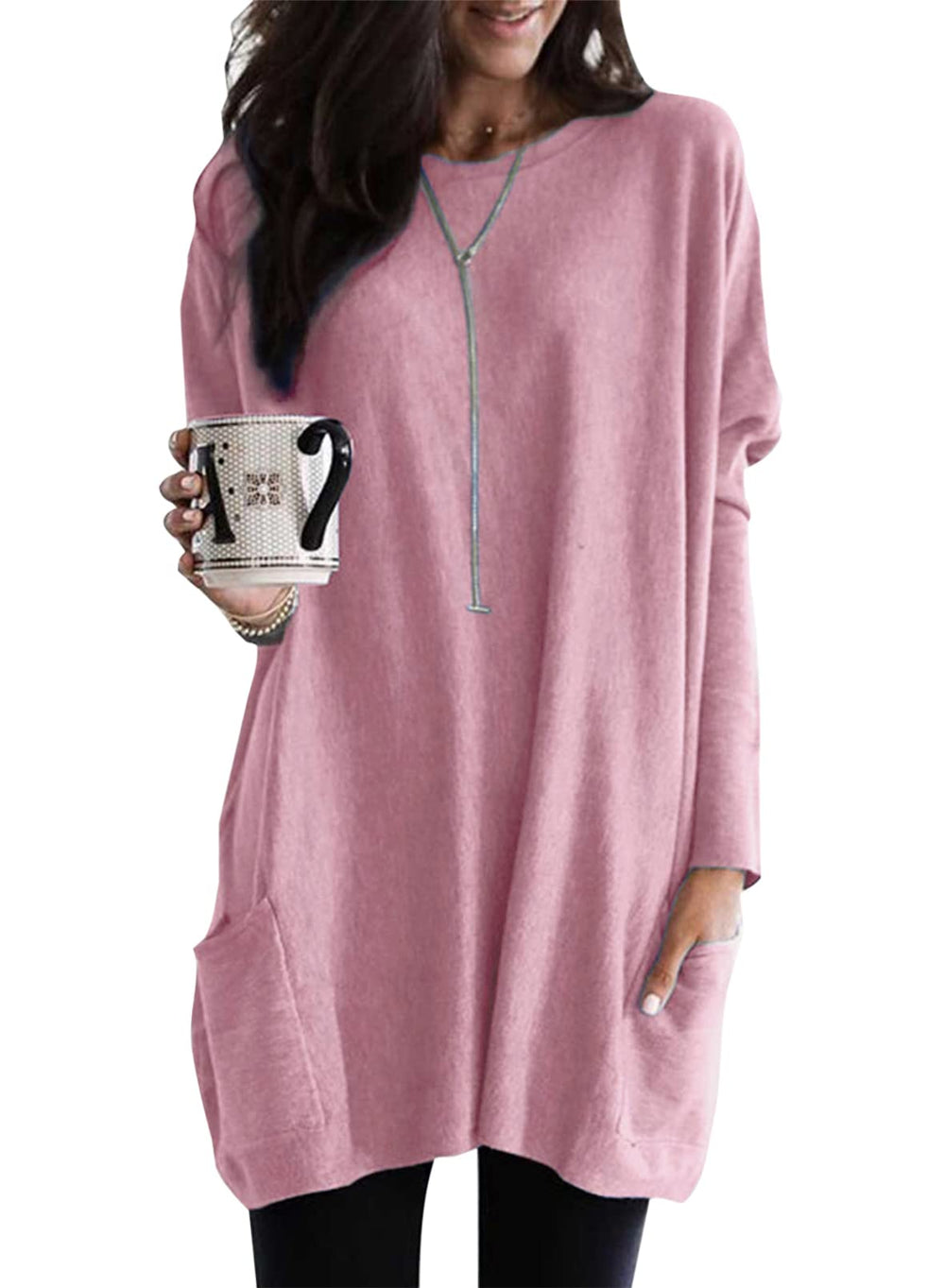 ✨Women's Casual Long Sleeve Lightweight T-Shirt Top with Pockets