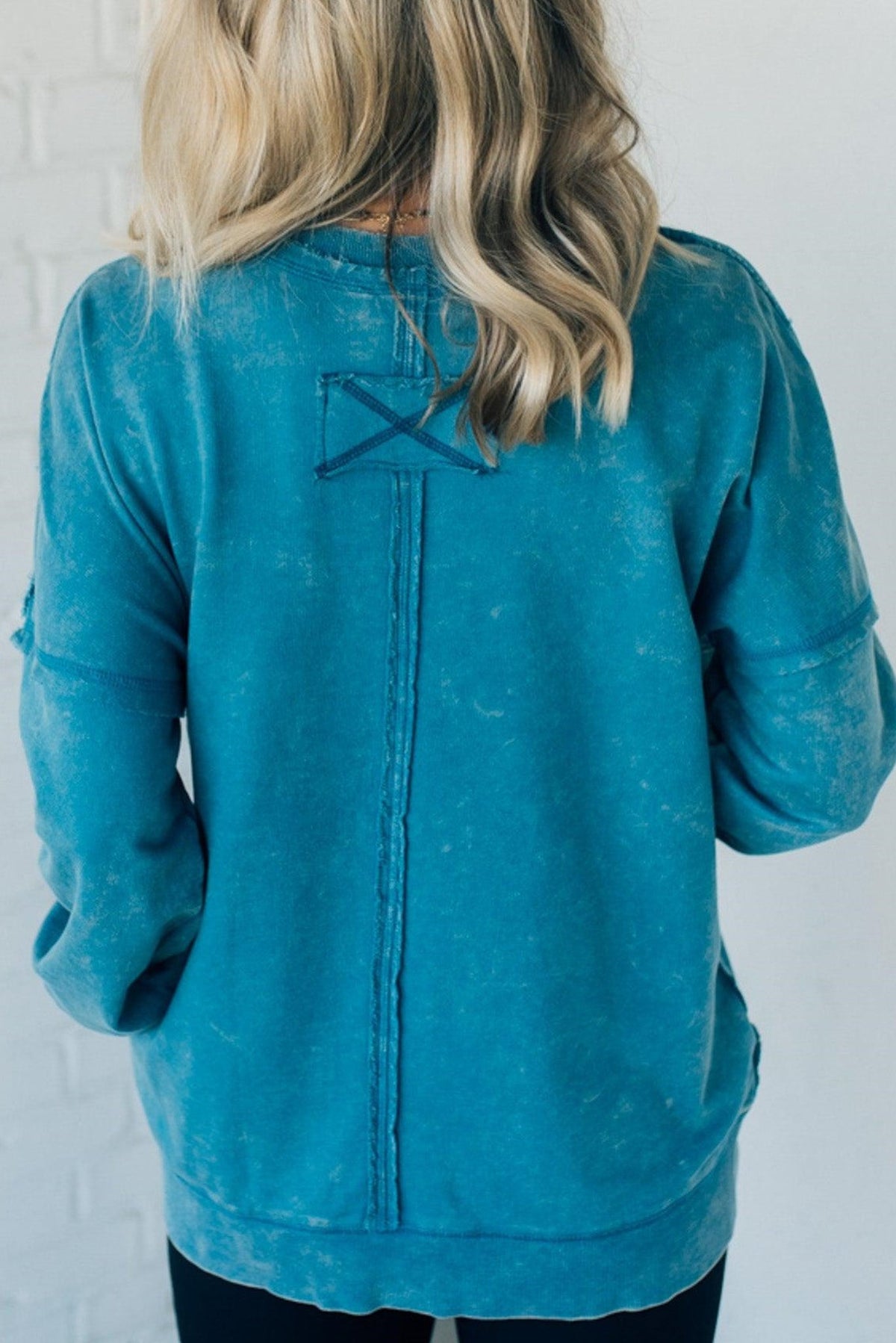 50% OFF🔥French Terry Acid Wash Pullover