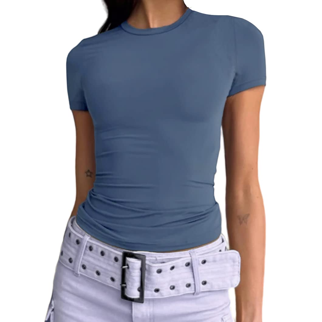 Slim Fit Short Sleeve Crew Neck Tight T Shirts