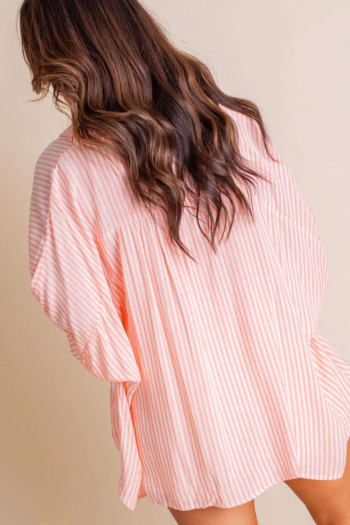 Limited time sale 🔥Women's Oversized Striped Loose Button-down Shirt