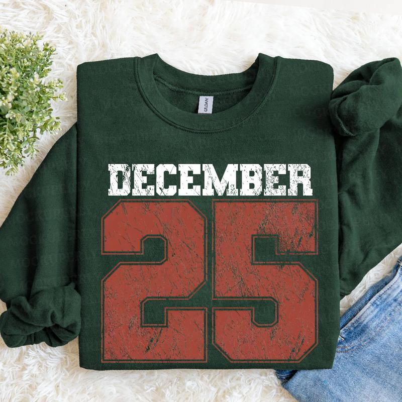Limited time sale🔥December 25 Retro Christmas Crewneck Sweatshirt