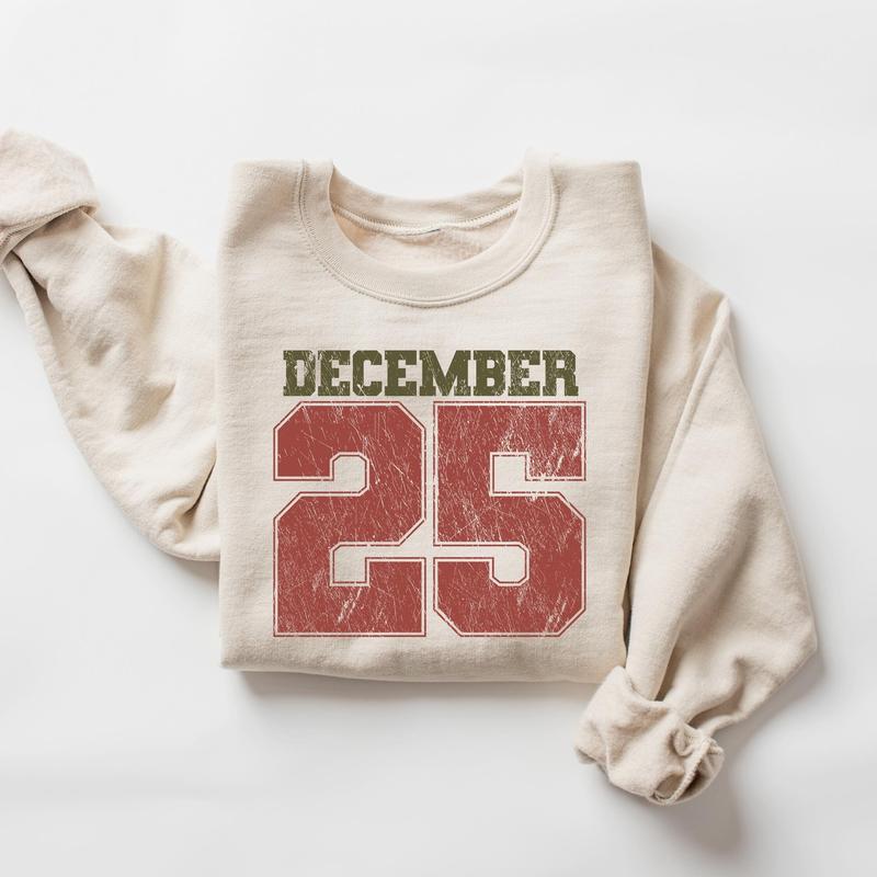 Limited time sale🔥December 25 Retro Christmas Crewneck Sweatshirt