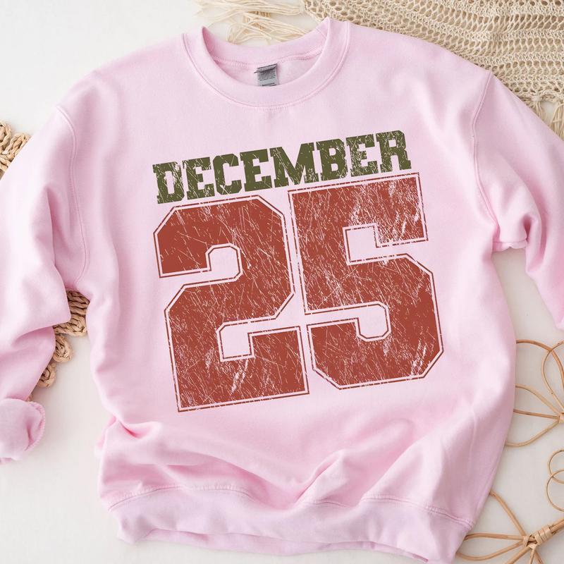 December 25 Retro Christmas Crewneck Sweatshirt