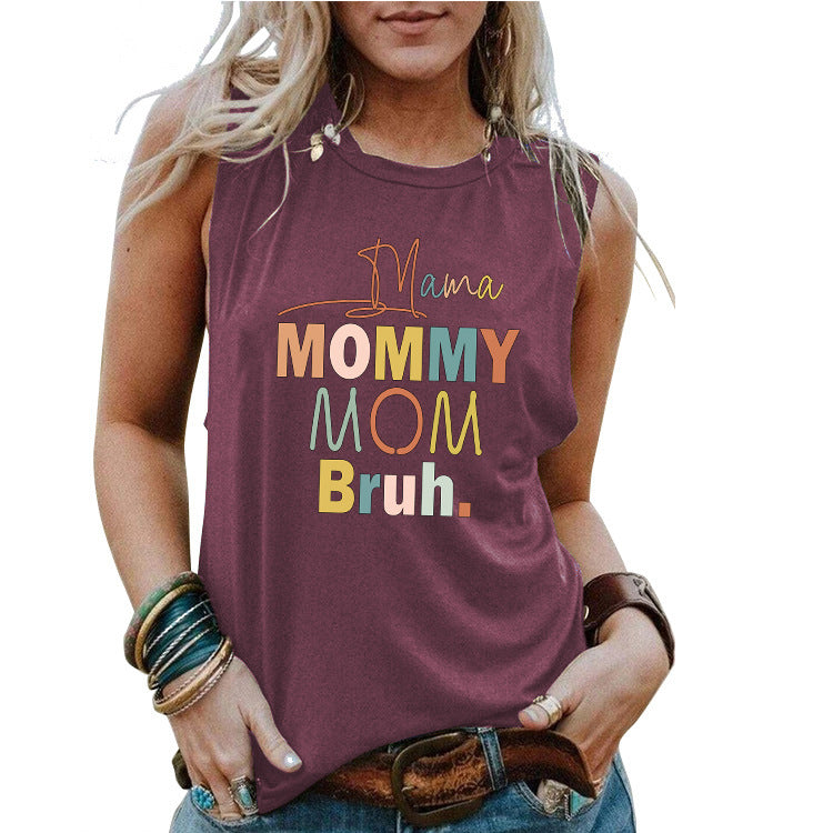 MOM Mother's Day Loose Women's Tank Top