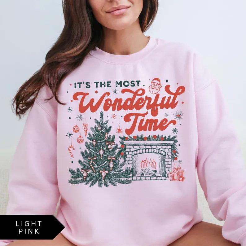 Limited time sale🔥'It’s the Most Wonderful Time of The Year' Vintage Christmas sweatshirt