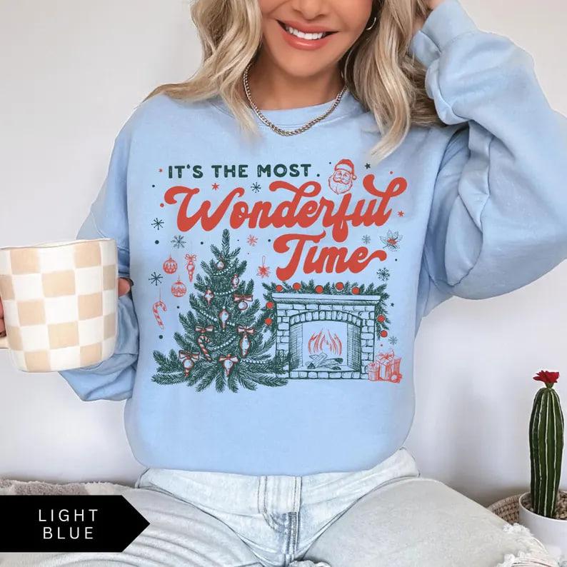 Limited time sale🔥'It’s the Most Wonderful Time of The Year' Vintage Christmas sweatshirt