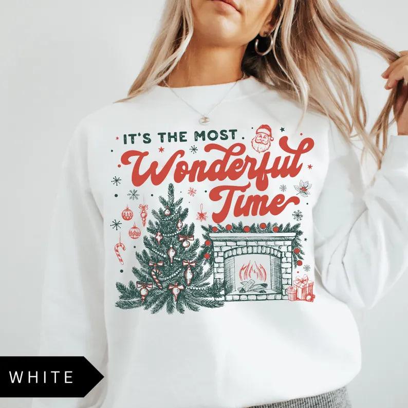 Limited time sale🔥'It’s the Most Wonderful Time of The Year' Vintage Christmas sweatshirt