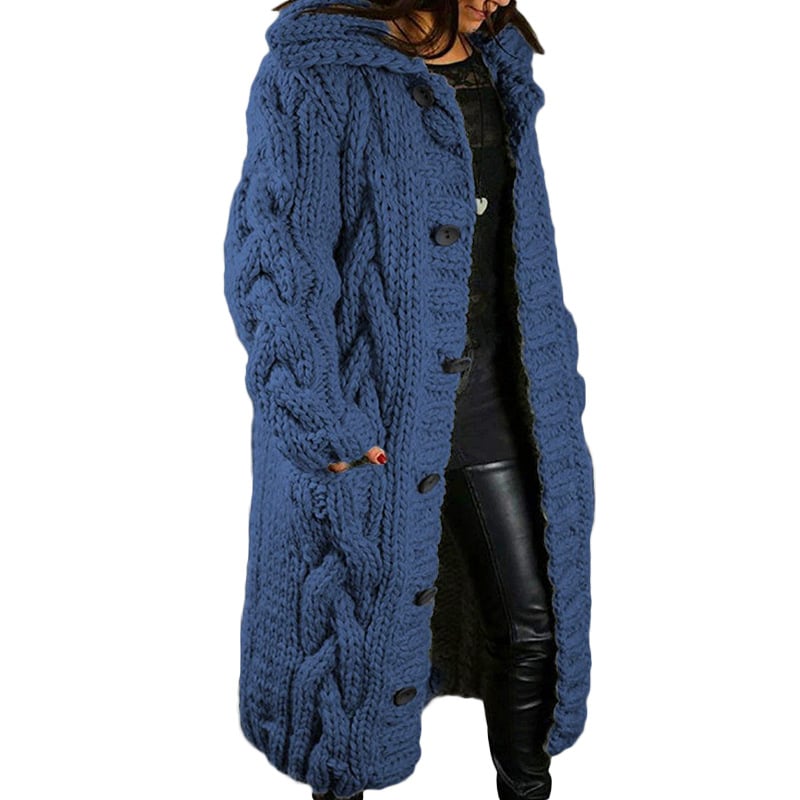 2022 Hand-Knitted Thick-Line Jumper Coat