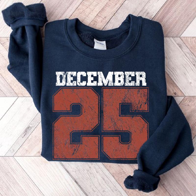 December 25 Retro Christmas Crewneck Sweatshirt