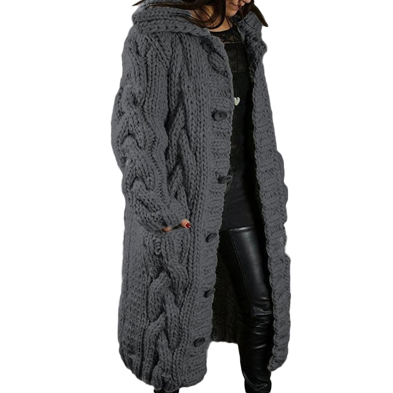 2022 Hand-Knitted Thick-Line Jumper Coat