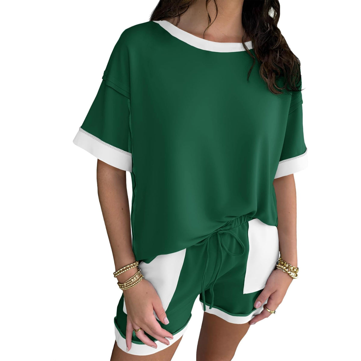 Women's Color-Block Loungewear Set