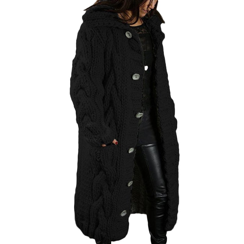 2022 Hand-Knitted Thick-Line Jumper Coat