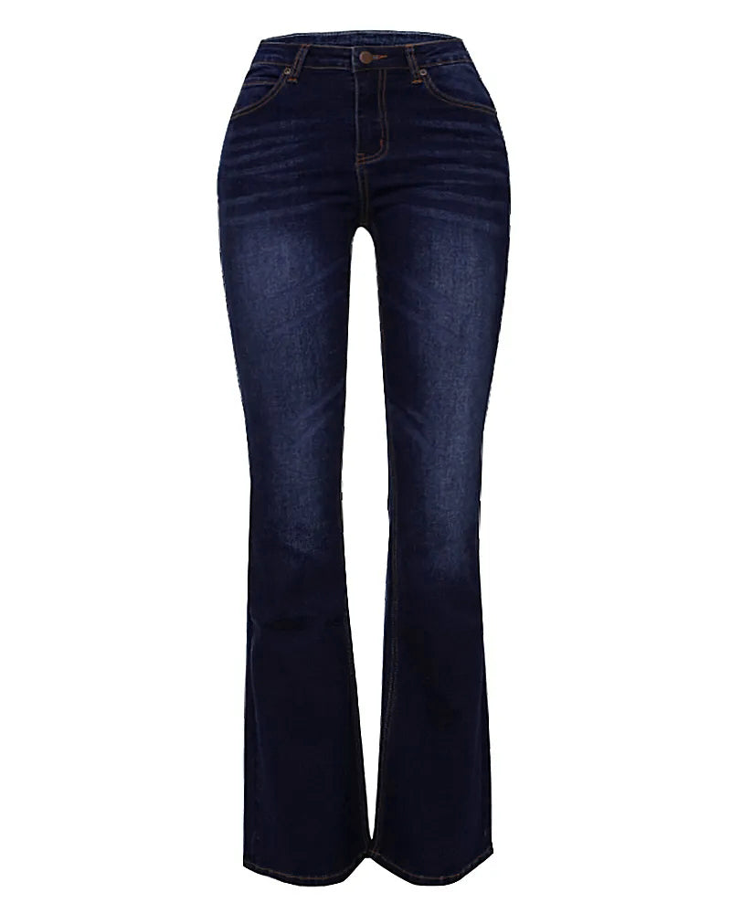 2023 Vintage Mid Waist Flare Jeans
