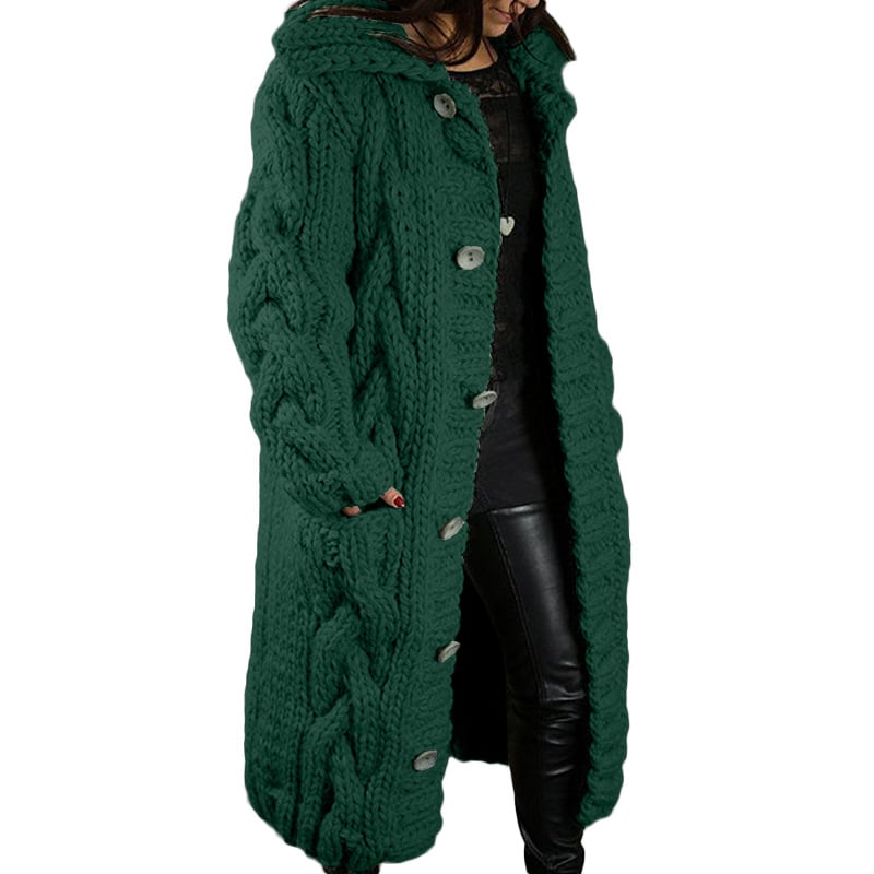 2022 Hand-Knitted Thick-Line Jumper Coat
