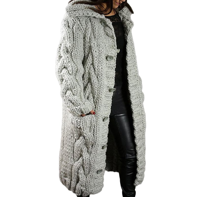 2022 Hand-Knitted Thick-Line Jumper Coat