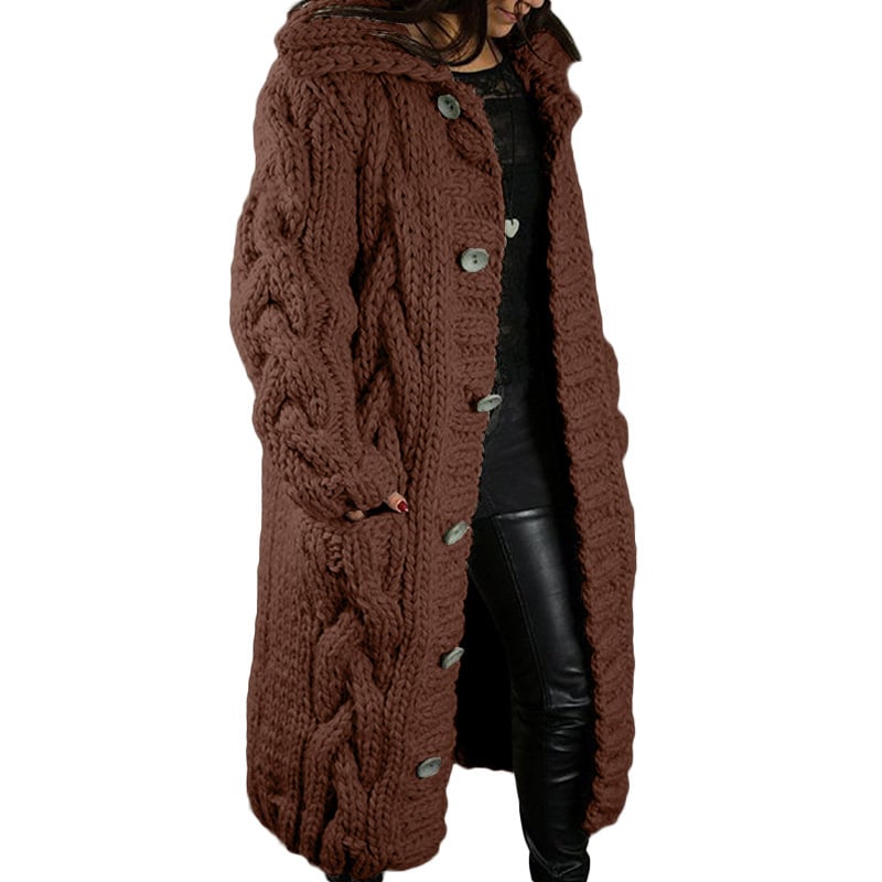2022 Hand-Knitted Thick-Line Jumper Coat