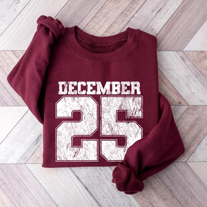 December 25 Retro Christmas Crewneck Sweatshirt