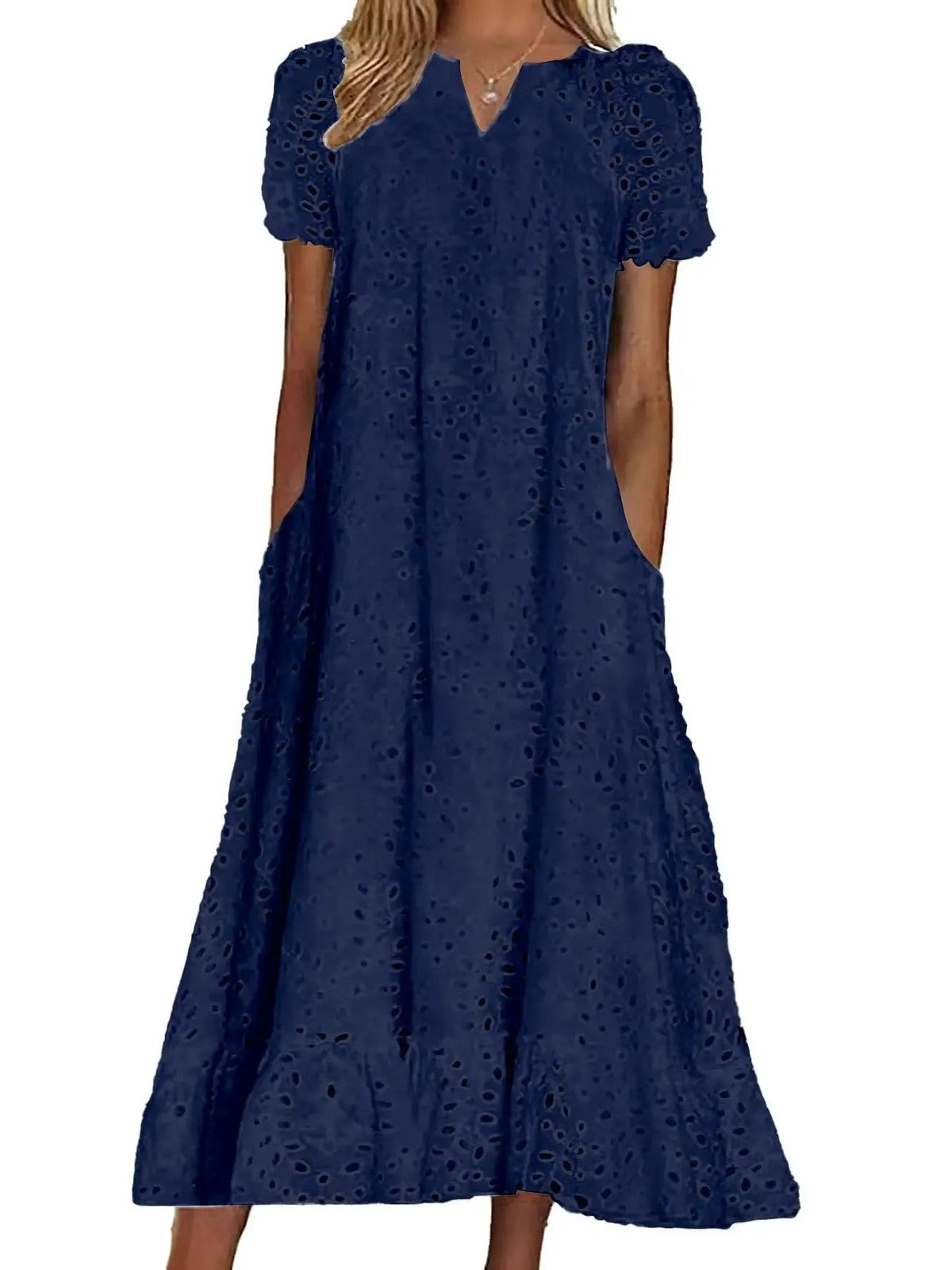 Limited time sale🔥Women's Elegant Cutout V-Neck Maxi Dress