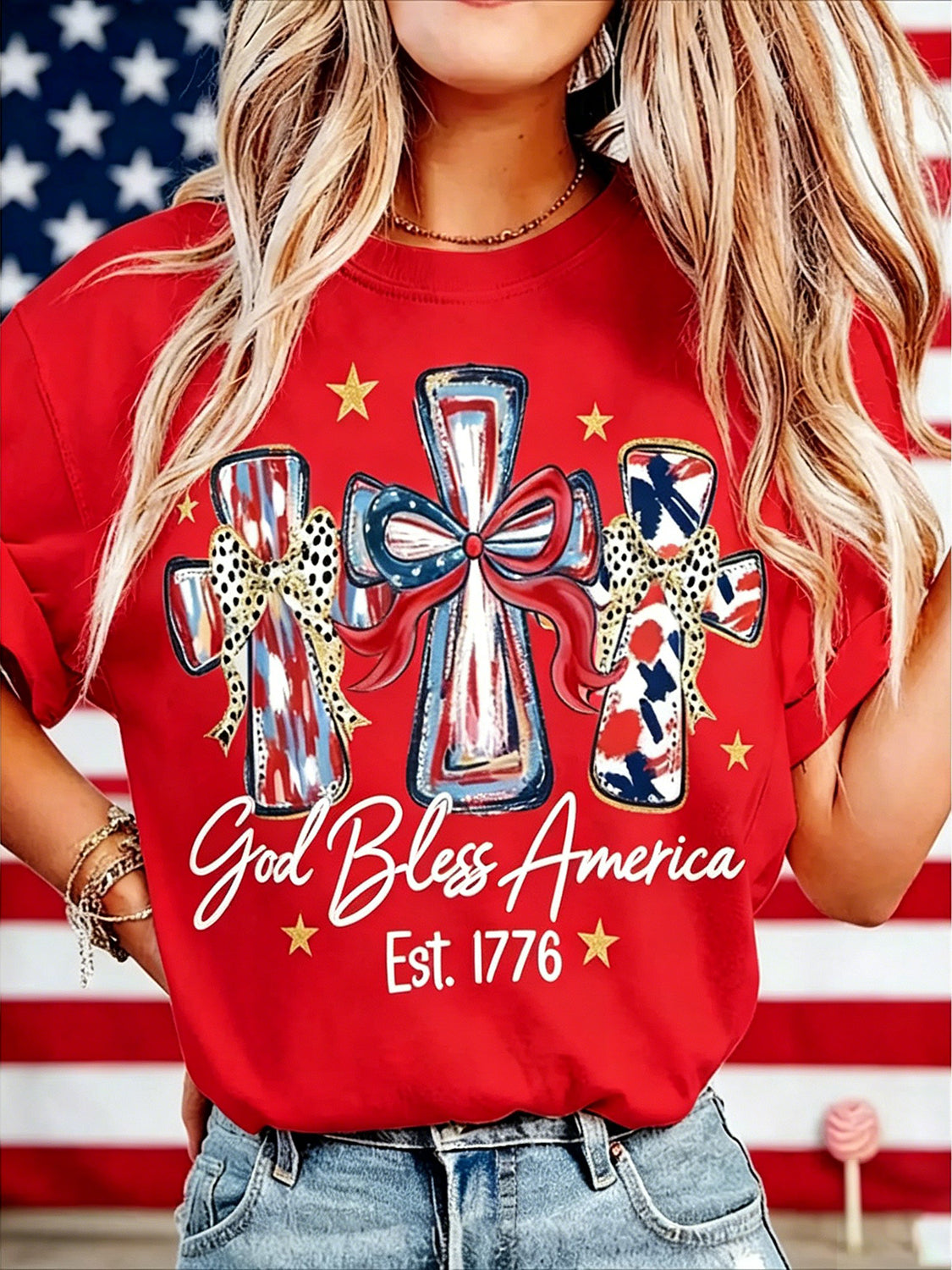 God Bless America T-shirt 250 Years America Anniversary Birthday Gift Shirt