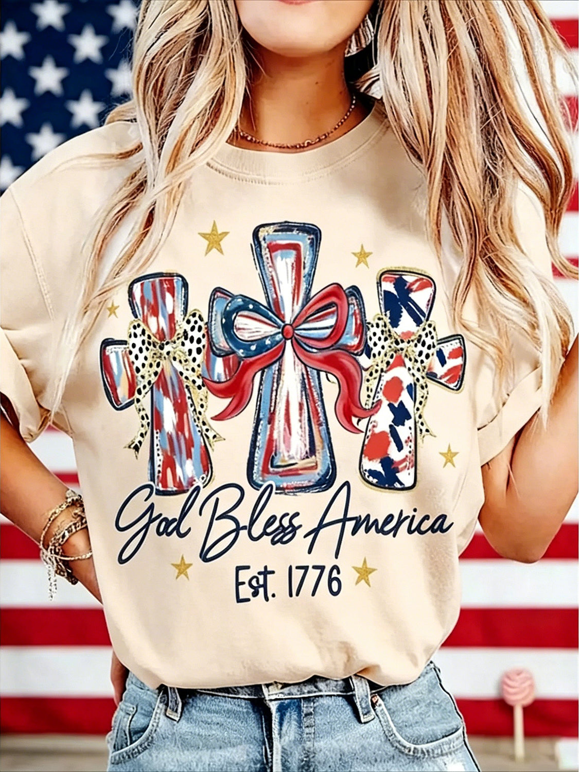 God Bless America T-shirt 250 Years America Anniversary Birthday Gift Shirt